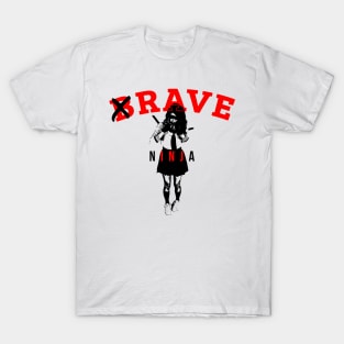 Rave Ninja EDM Techno Gift School Uniform Sword Girl T-Shirt